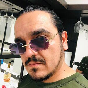 Men Sunglasses Gradient Black Lens Rimless Luxury Retro Shades Gold Metal Lentes